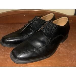 Clarks Tilden Walk Men’s US 13 Black Leather Lace-Up Toe Oxford Dress Shoes